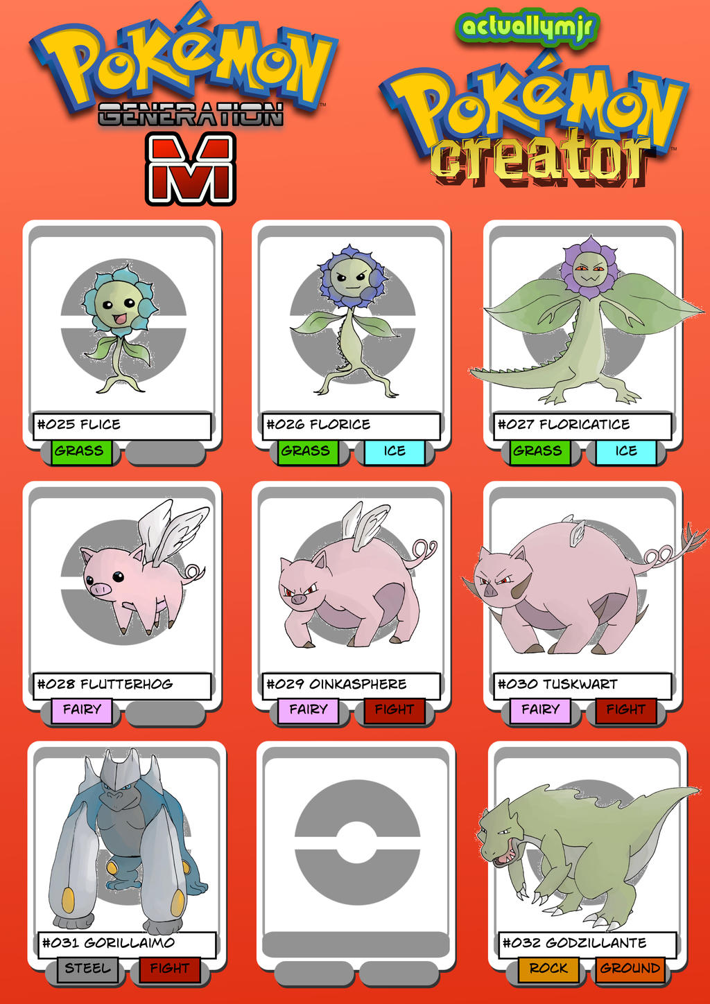 POKEMON GENERATION M POKEDEX (Fakemon/Fakedex) 004 by ActuallyMJR on POKEMON GENERATION M POKEDEX (Fakemon/Fakedex) 004 by ActuallyMJR on