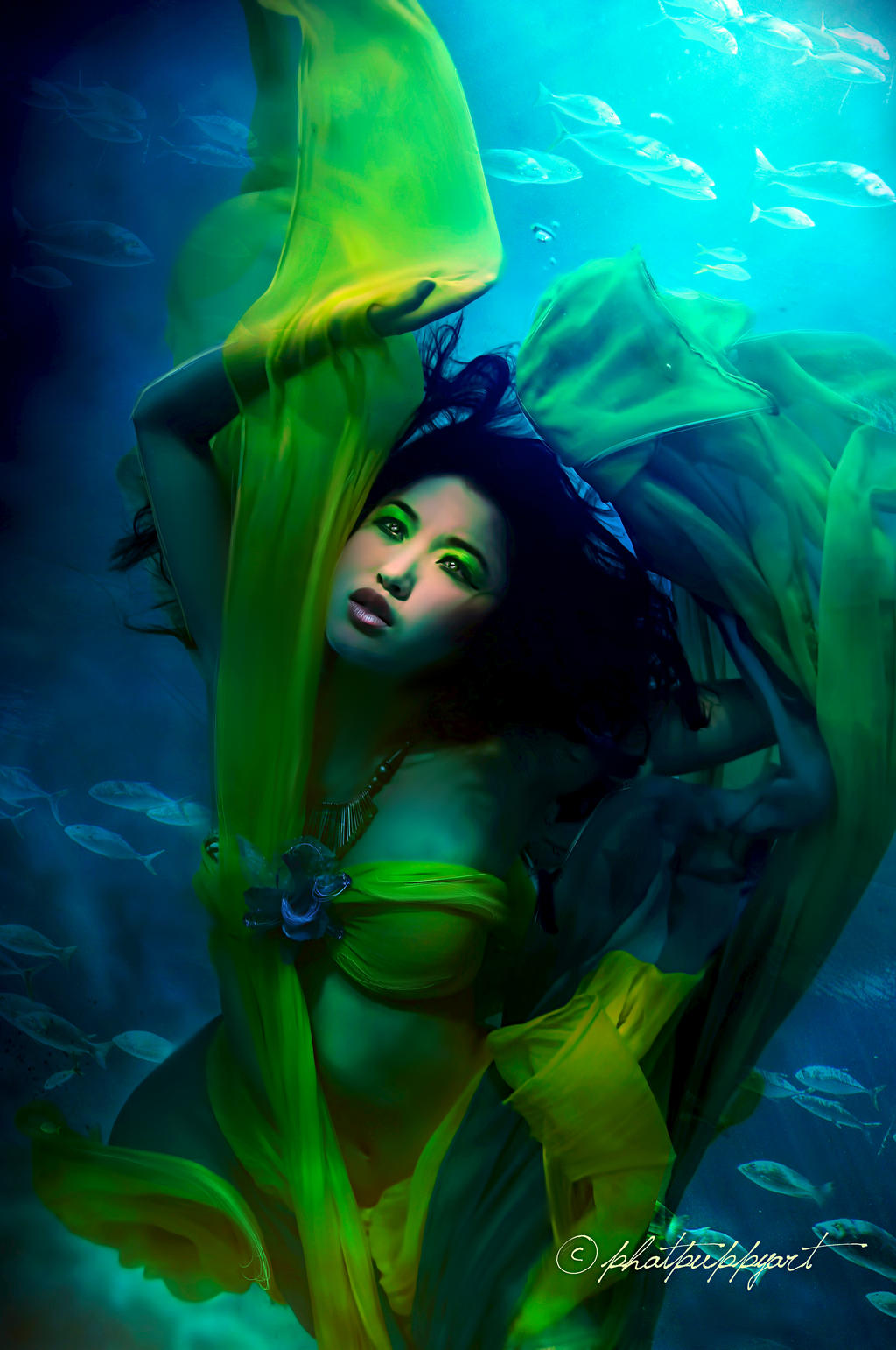Sorrowful Ocean by Phatpuppyart-Studios
