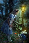 You're Late, Alice by Phatpuppyart-Studios