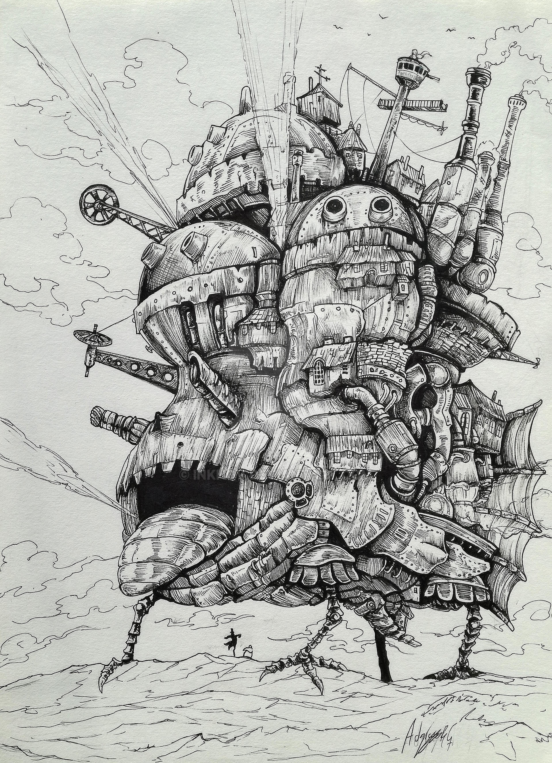 Howl's moving castle by Inkhov on DeviantArt