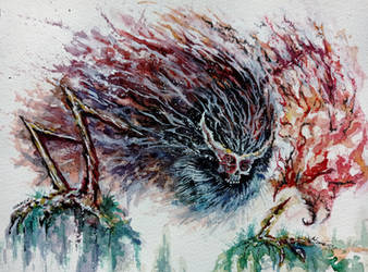 Demon of Hatred. SEKIRO watercolor