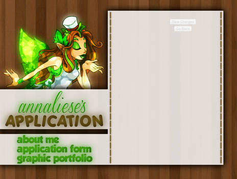Layout for my application to TGI.