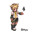 Pixel Art - Kagamine Len by Ponpokorin