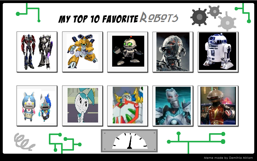 My Top 10 Favorite Robots