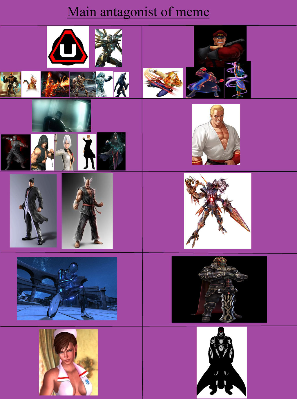 Main Antagonists of DOA FS by DawnFighter1995 on DeviantArt