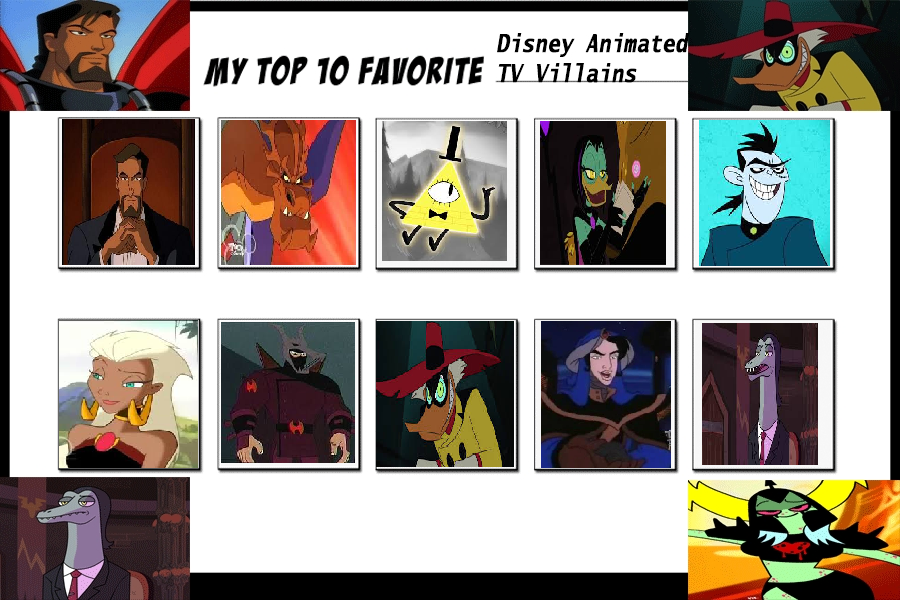 Top 10 Favorite Disney Animated TV Villains by Dawn-Fighter1995 on  DeviantArt