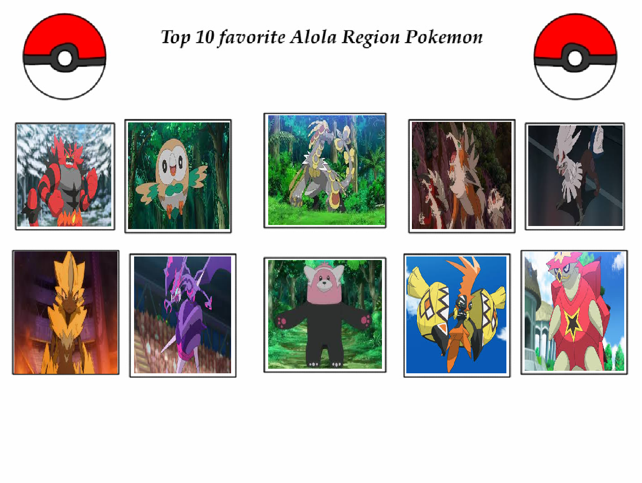 Favorite Alola pokemon of each type by Fullmoonrose7 on DeviantArt