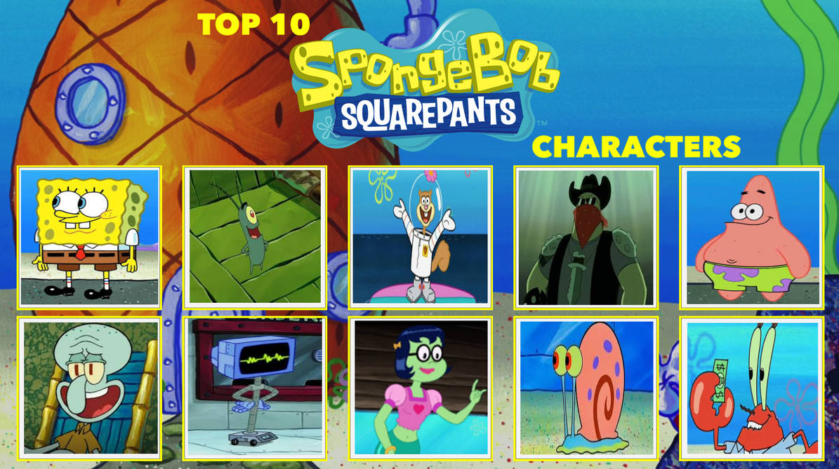 Spongebob Fall Characters My Top 10 SpongeBob Characters by RebeloftheDawn95 on DeviantArt