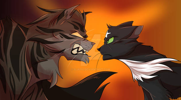 Warriors AU: Tigerstar VS Ravenstar