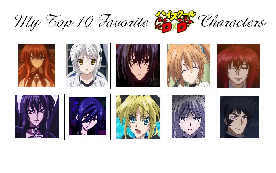 Most Popular High School DxD Characters