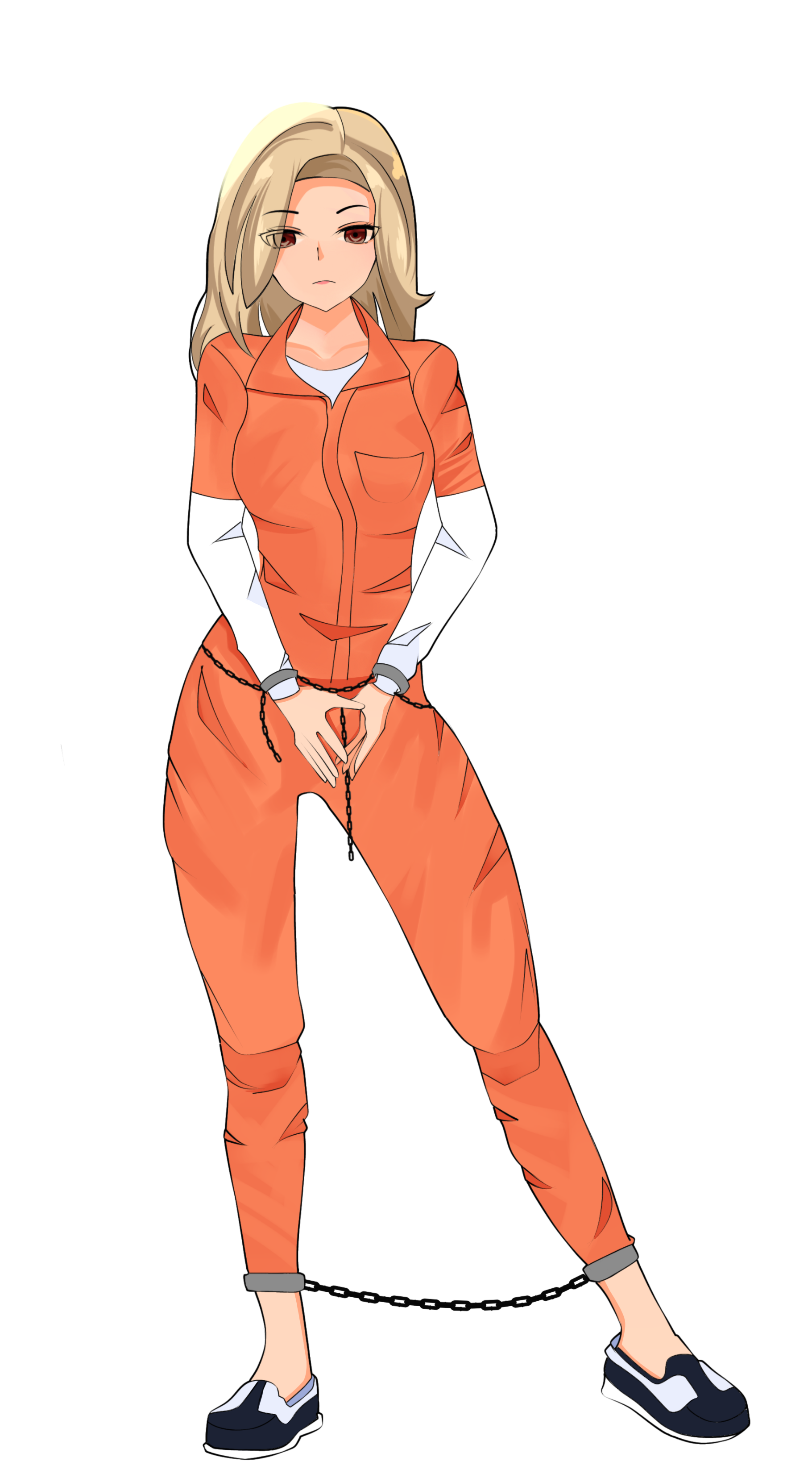 Allison in Prison Jumpsuit (Orange) by Dsco42 on DeviantArt