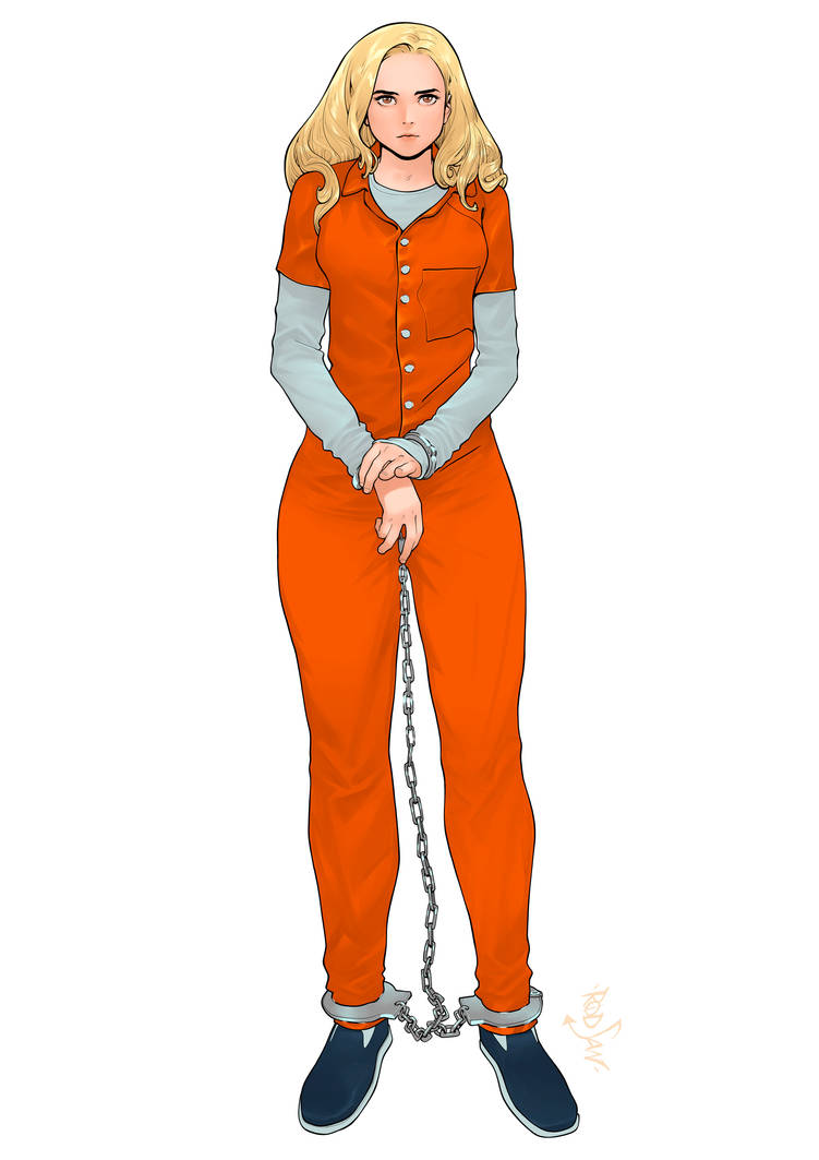 Allison in Orange Jumpsuit ( by adagadegelo ) by Dsco42 on DeviantArt