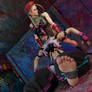 Cammy helping out Juri after a fight