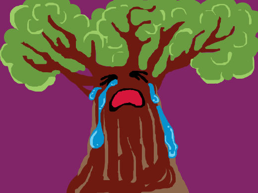 A Tree Crying Because He Knows His Day is Done by EcrishNatalia on ...