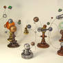 Group of Orrery Solar Systems