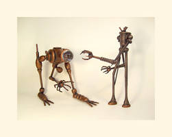 Fish and Human Walker Vehicles