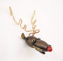 Rudolph Robot Reindeer Wood