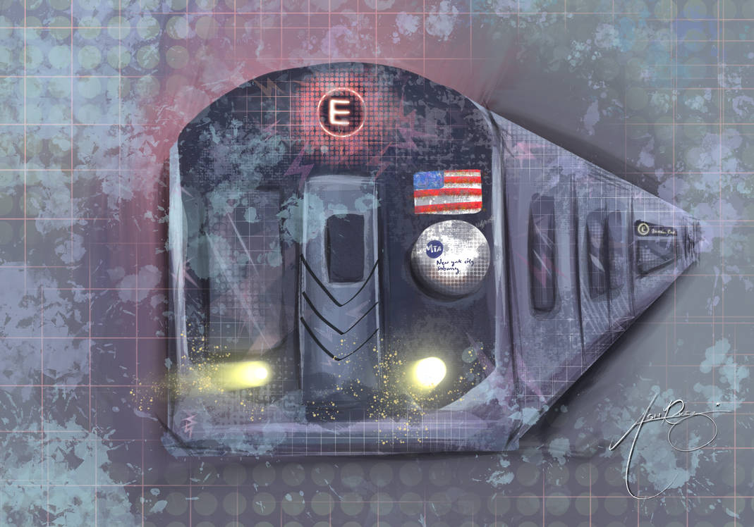 E Subway Train. by ashR316 on DeviantArt