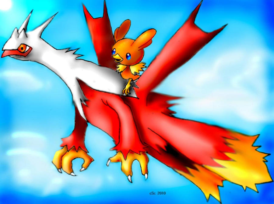 Latiken and Torchic by hamsterSKULL
