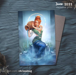 June Exclusive Goddess of Healing Waters Print