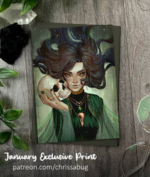 January Exclusive Necromancer Print