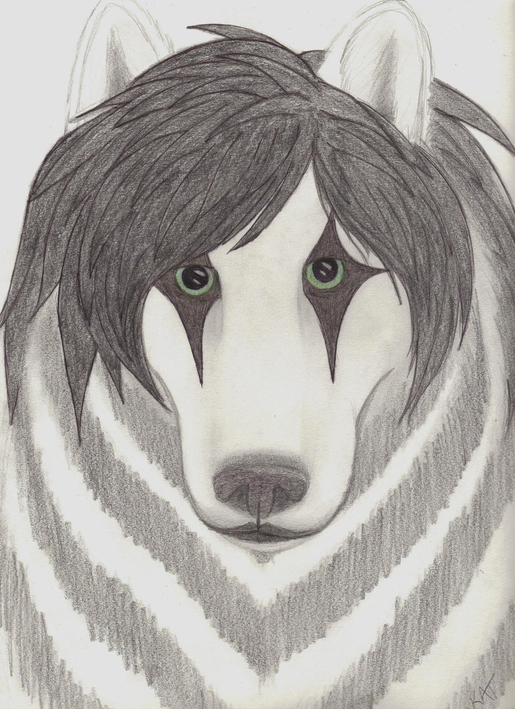 Jinxx as a wolf