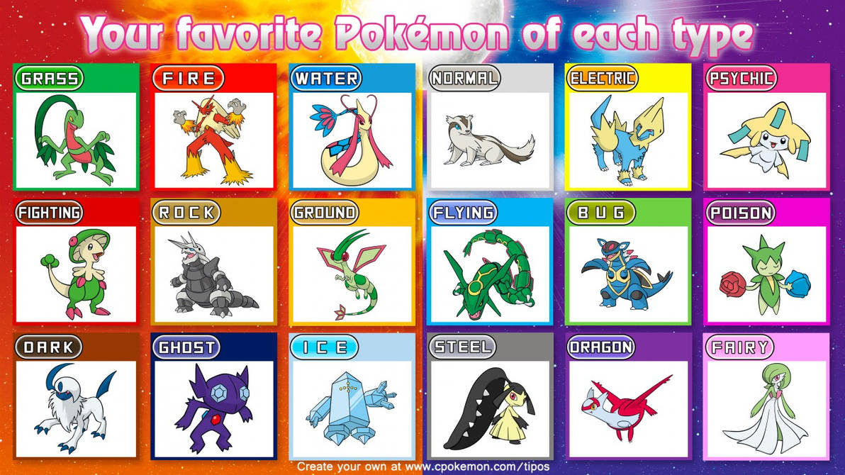 Favorite Pokemon of Each Type (Hoenn) by Cybrawler253 on DeviantArt