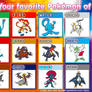 Favorite Pokemon of Each Type (Sinnoh)