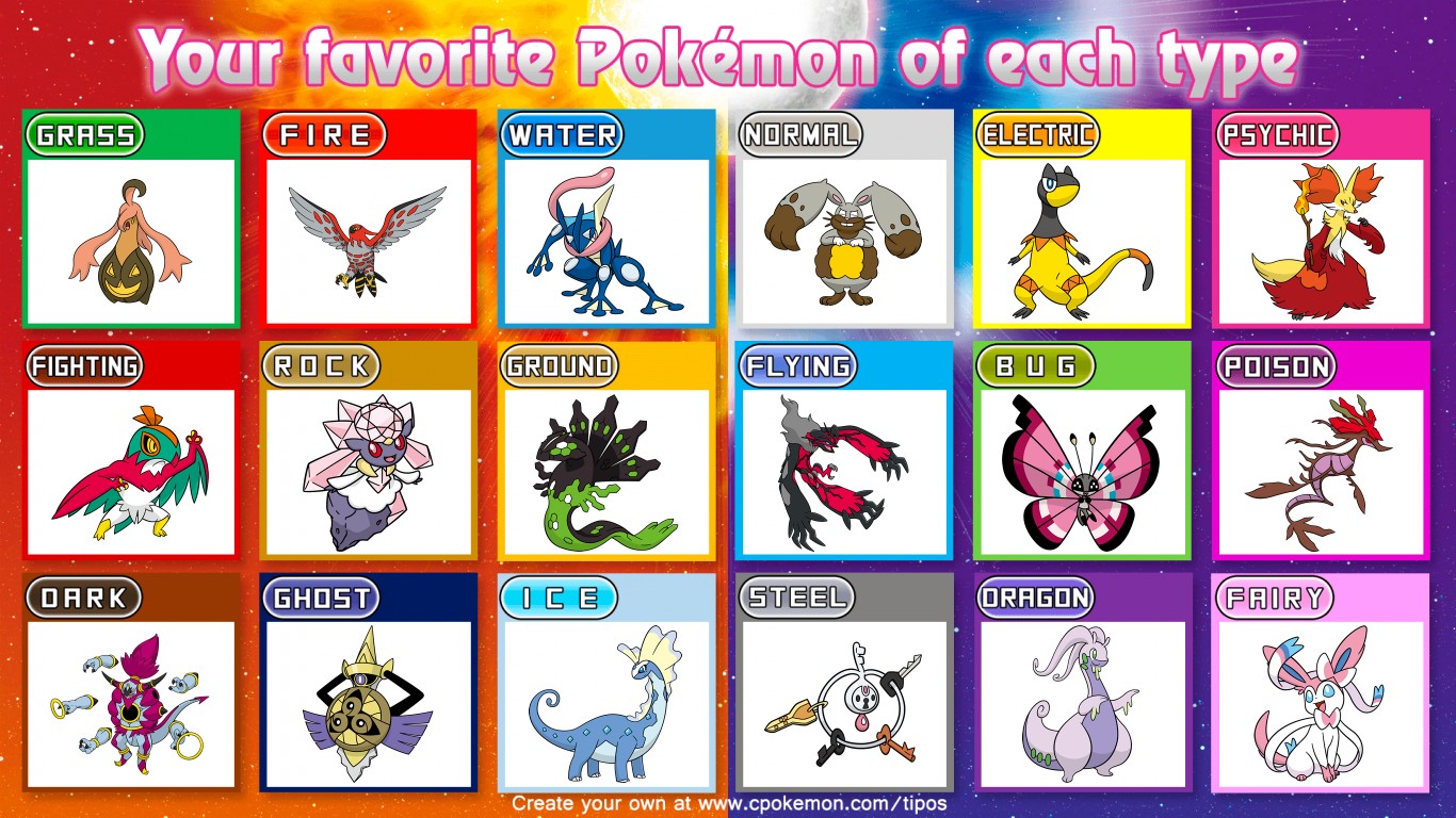 All Pokemon Types - Xfire