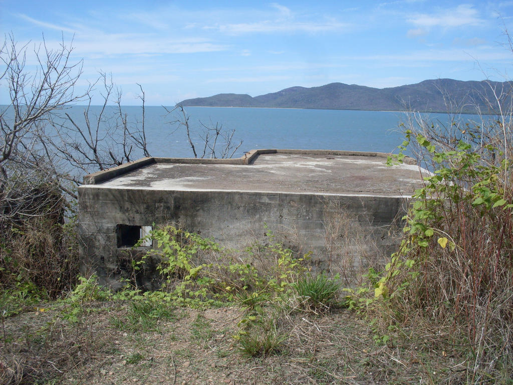 pillbox in seascape