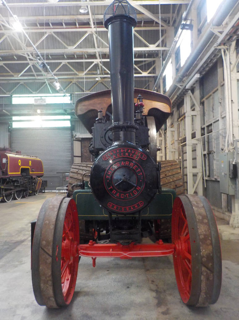 Garrett Traction engine by thoughtengine on DeviantArt