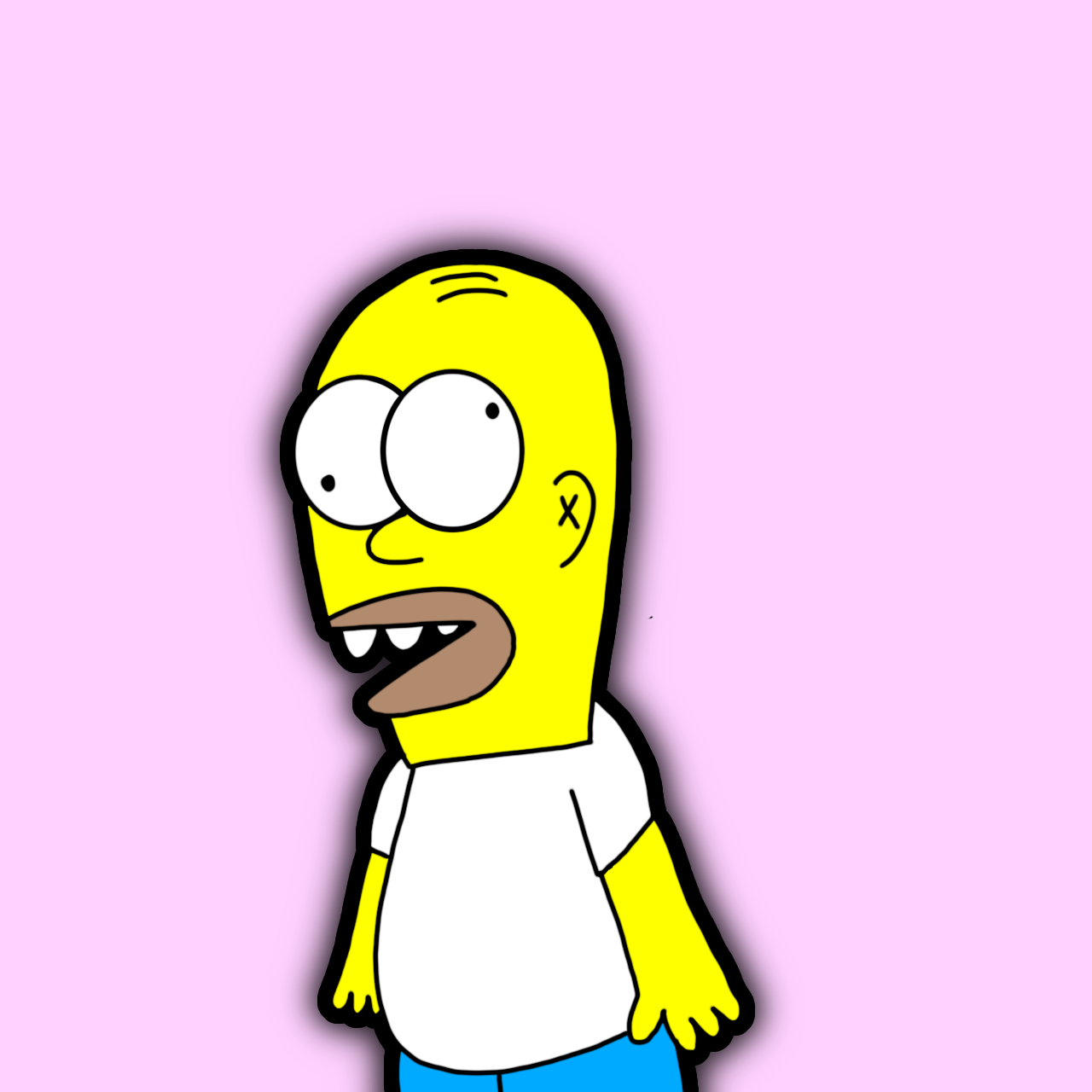 Poorly drawn Homer Simpson by Quawnamie on DeviantArt