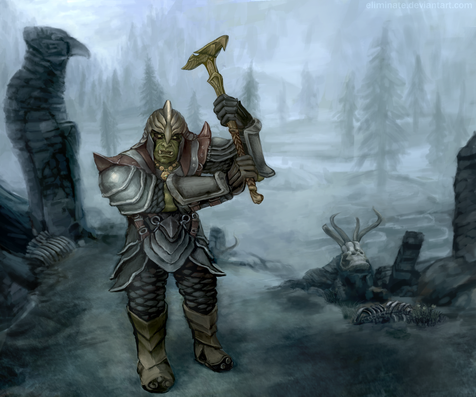 The Elder Scrolls орки арт