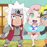 Naruto and Jiraiya's Boobsengan (Naruto SD)