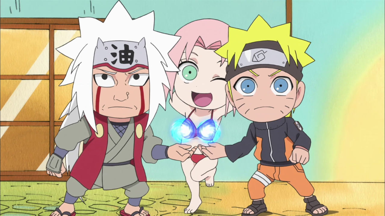 Naruto and Jiraiya's Boobsengan (Naruto SD)