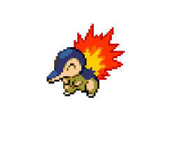 Cyndaquil evolving