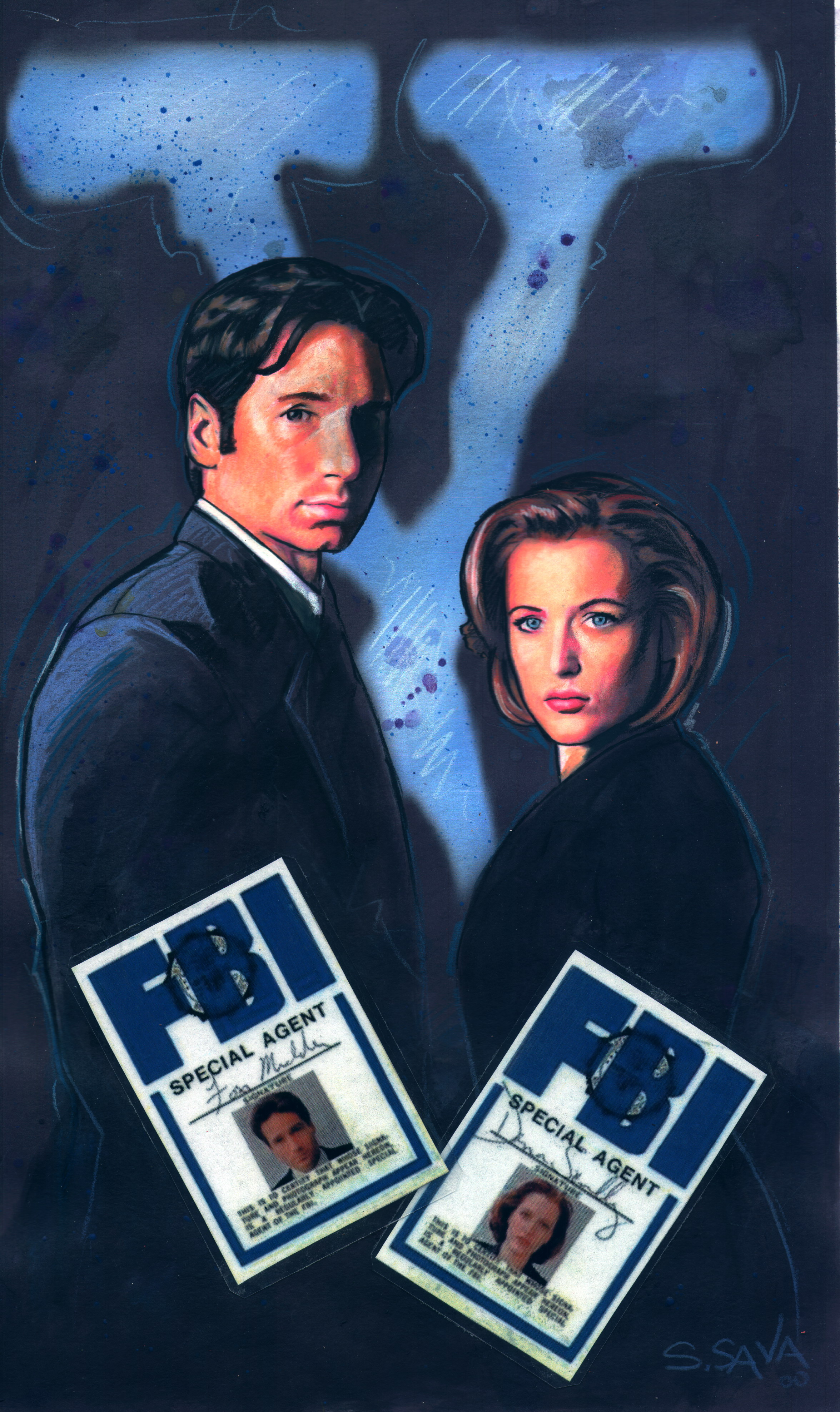 Xfiles with Badge