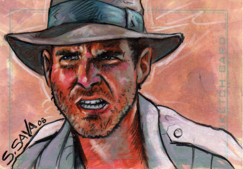 Indiana Jones Sketch Card
