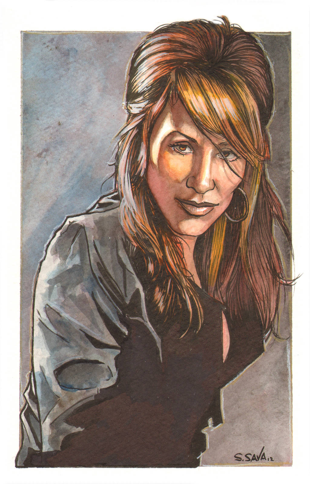 Gemma from Sons of Anarchy Watercolor... by ssava