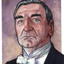 Carson from Downton Abbey Watercolor