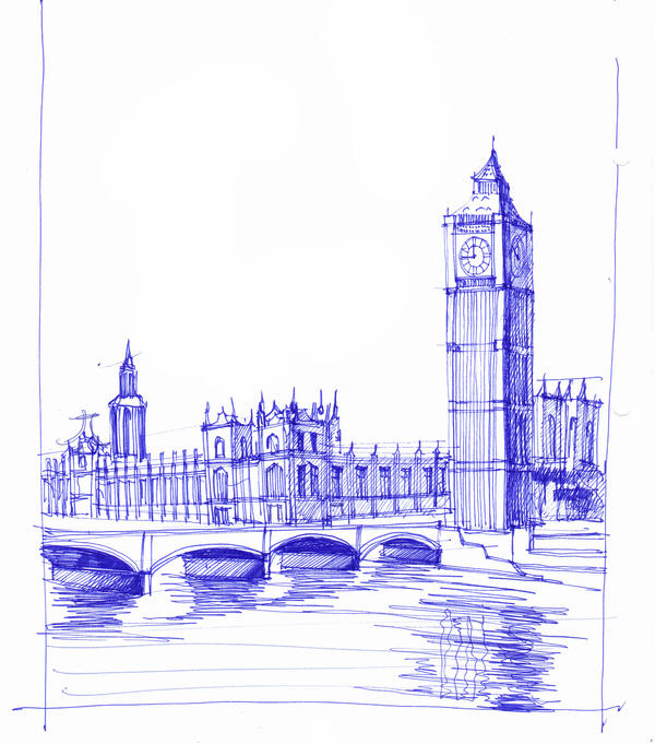 Big Ben - $5 commission sample