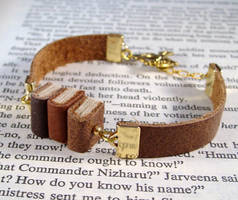 Miniature Book Stack Bracelet