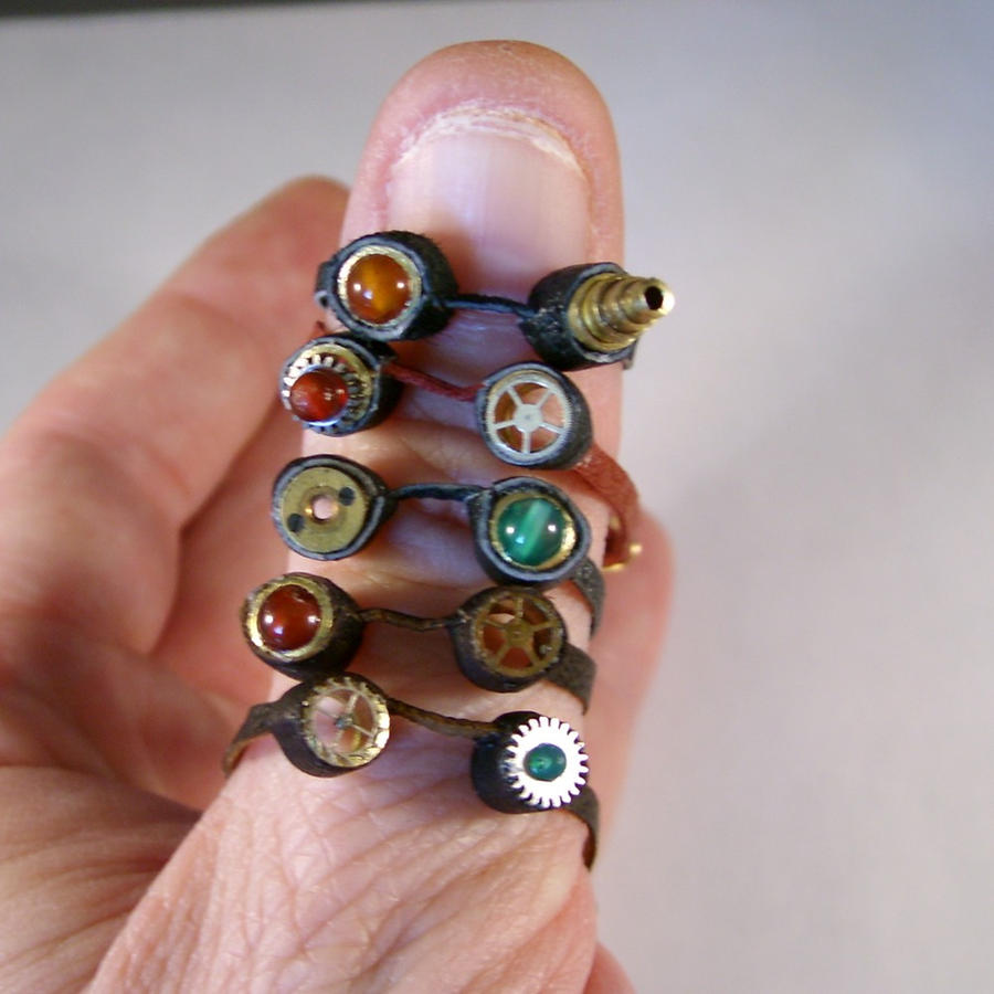 Miniature Steampunk Goggles by JanDaJewelry on DeviantArt