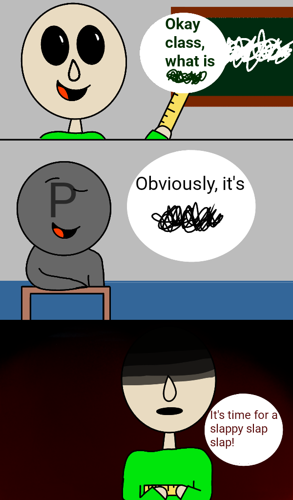 Pin on Baldi's basics comic