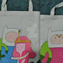 Adventure Time Finn and PB Double Sided Tote Bag