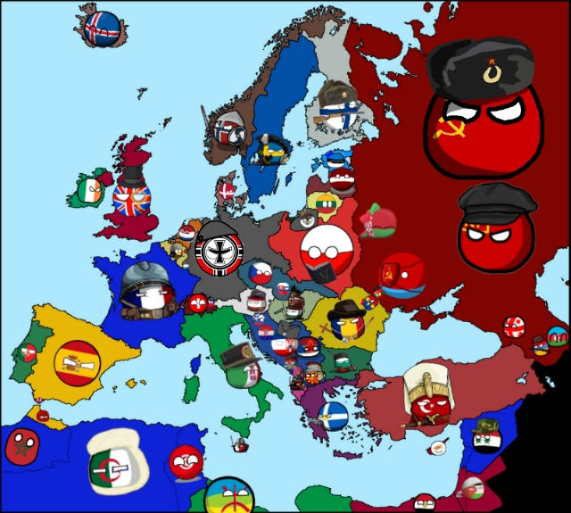 WW2 Map With Countryballs by EdenMapping on DeviantArt