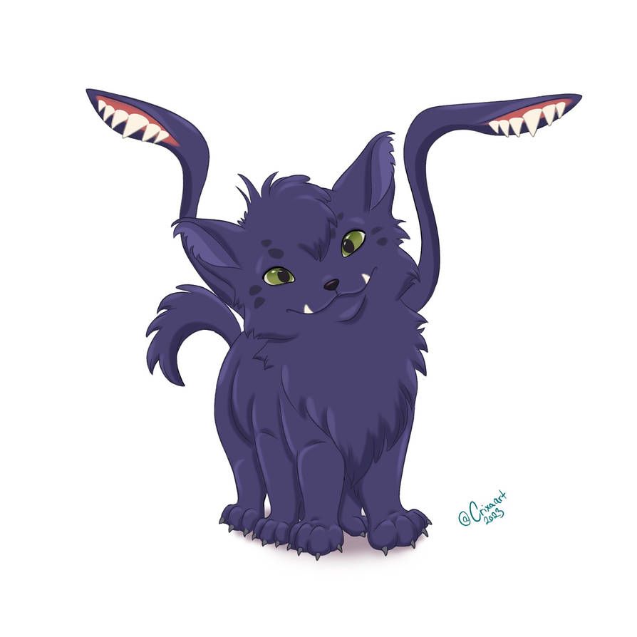 Displacer kitten. by CrixaArt on DeviantArt