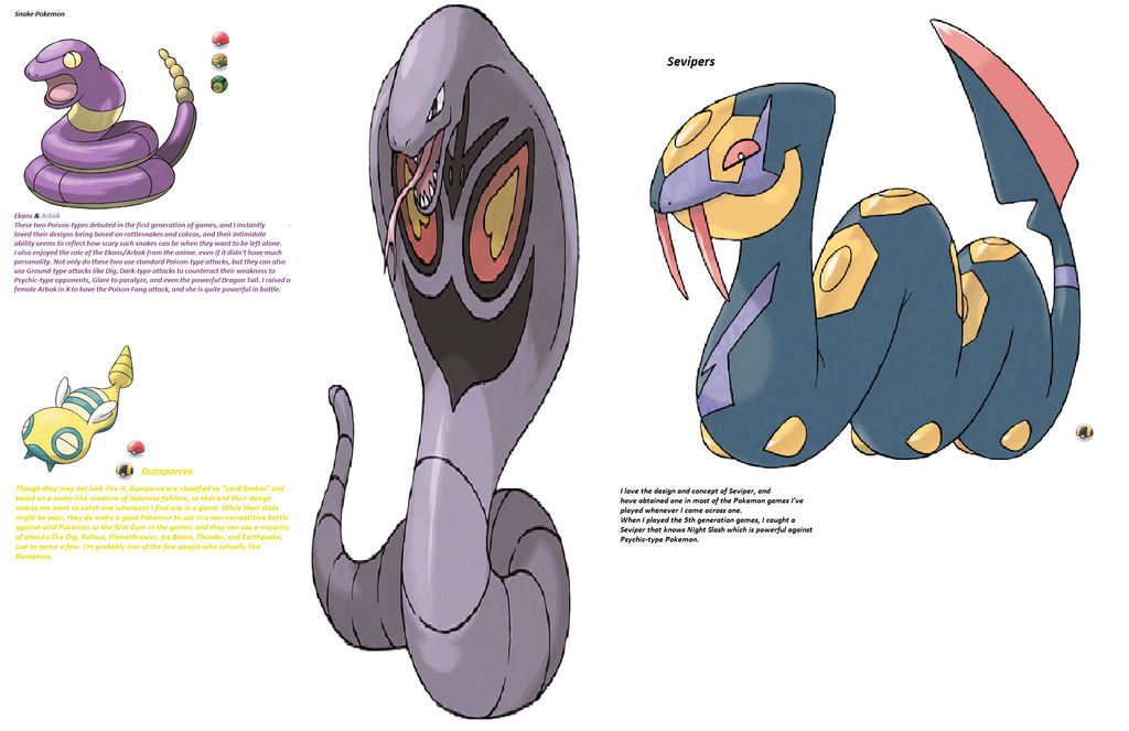 Pokemon Fish Snake Snake Pokemon by NaitaidaiFoxxoll on DeviantArt