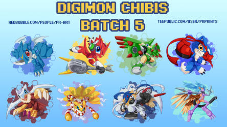 Digimon Chibis Batch 5