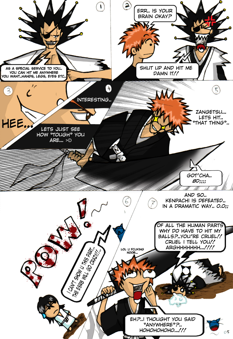 baka comix+kenpachi vs ichigo+